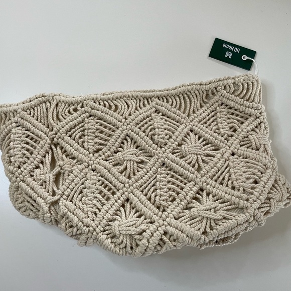 NWT Urban Outfitters Macramé Rattan Catch-All Basket- Small - Picture 8 of 12